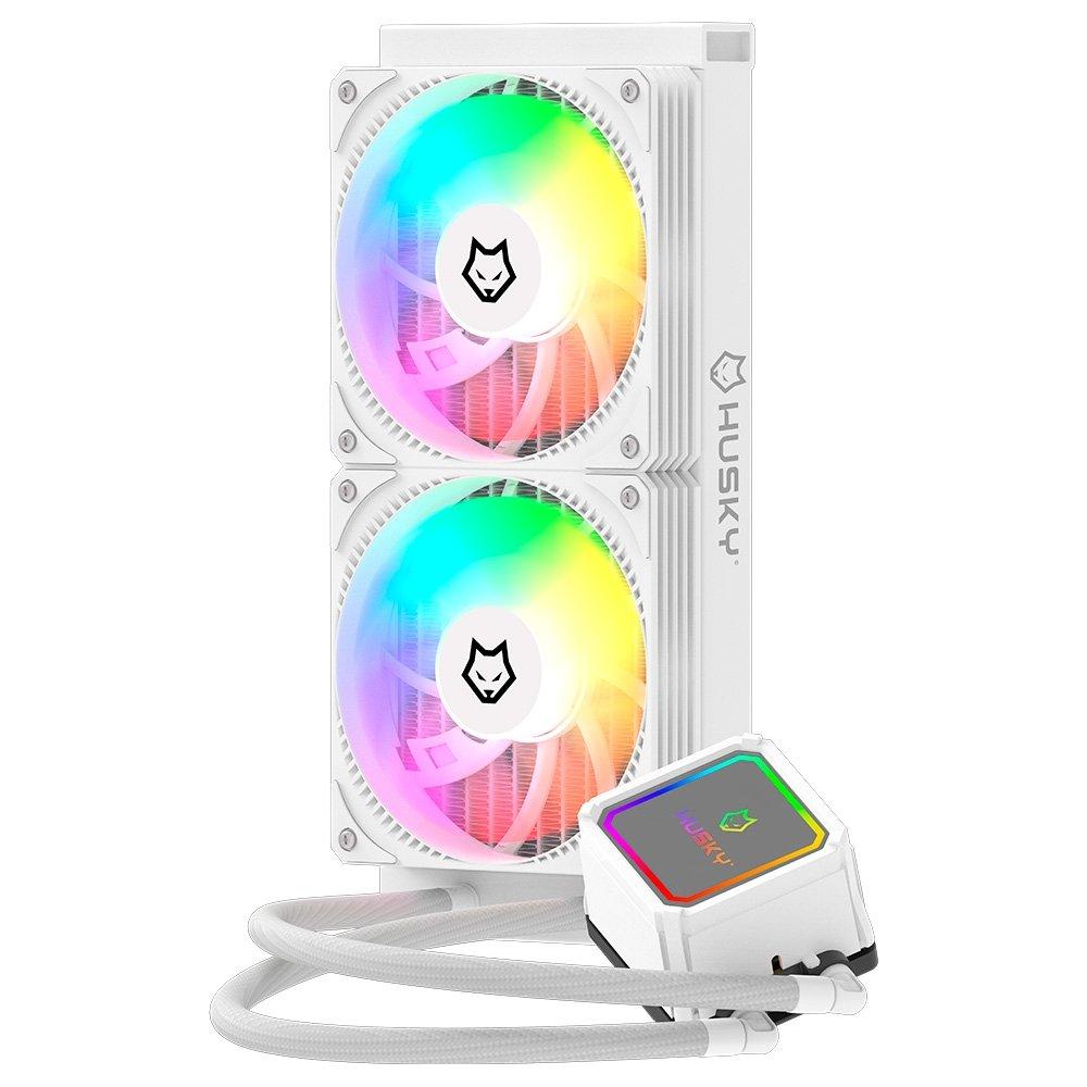 Miniatura Water Cooler Husky Freezy, ARGB, 240mm, AMD e Intel, Branco - HWT200BR
