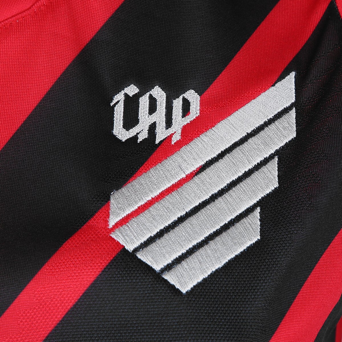 Miniatura Camisa Athletico Paranaense I 24/25 s/n° Torcedor Umbro Feminina Vermelho+Preto - G