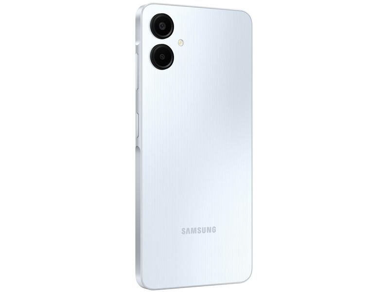 Smartphone Samsung Galaxy A06 128GB 4GB RAM Branco 6,7" Câm. Dupla + Selfie 8MP