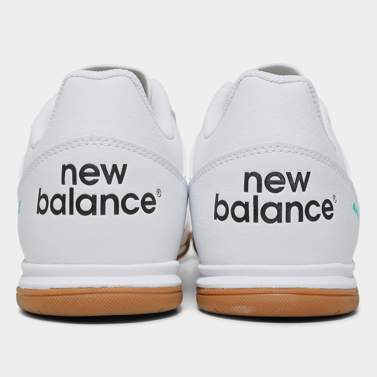 Miniatura Chuteira Futsal New Balance 442 V2 Team Unissex Branco+Rosa - 38