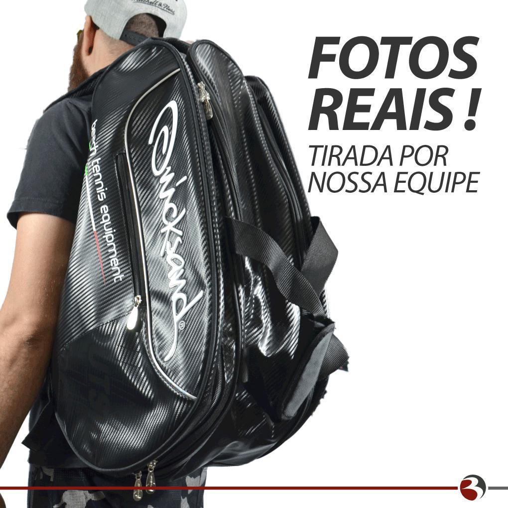 Miniatura Mochila Raqueteira Beach Tennis Quicksand Backpack Preta