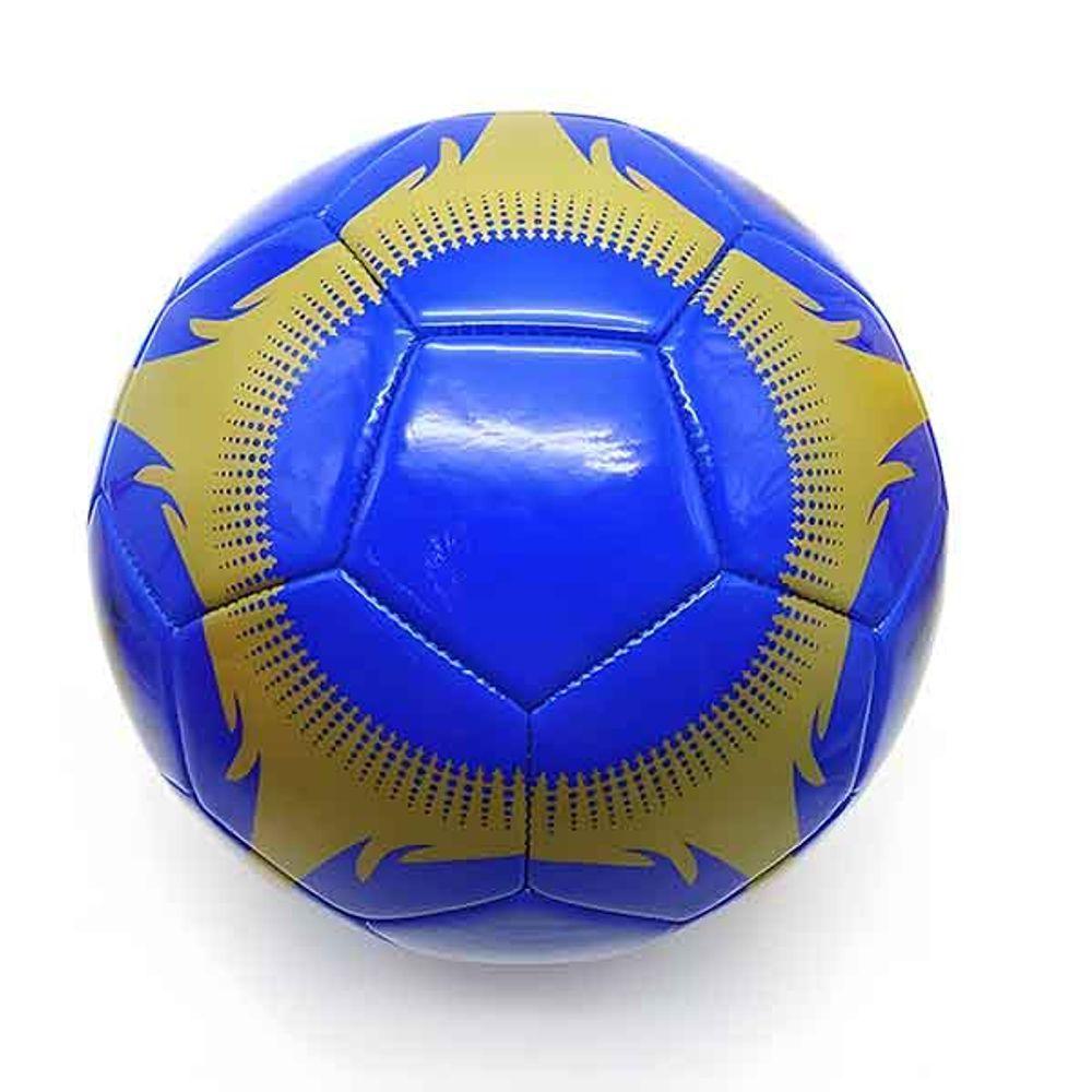 Miniatura Mini Bola De Futebol Azul Tamanho Pequeno Couro Sintético