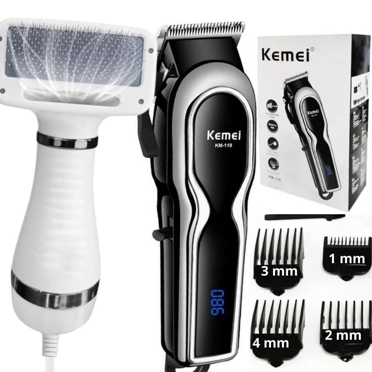 Miniatura Kit Tosa Pet Máquina De Tosa Profissional + Secador Leve