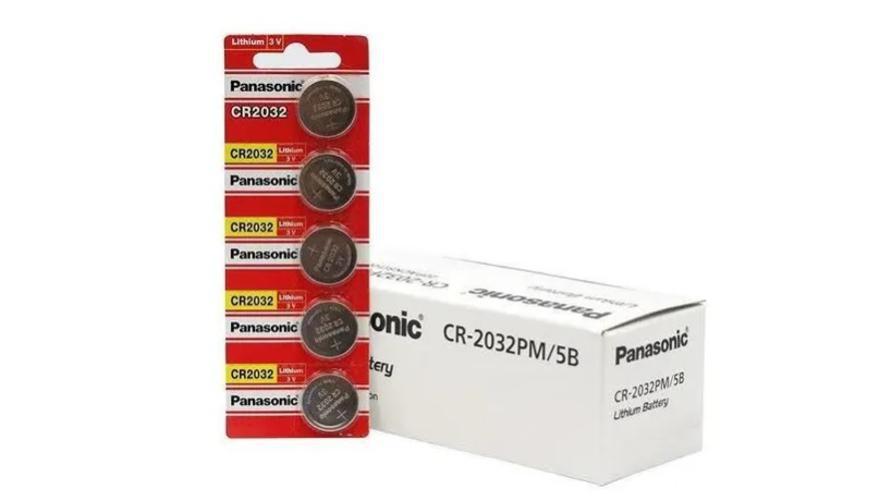 Miniatura Kit 10 Cartelas Pilhas Bateria Cr2032 3V Panasonic Placa Mãe