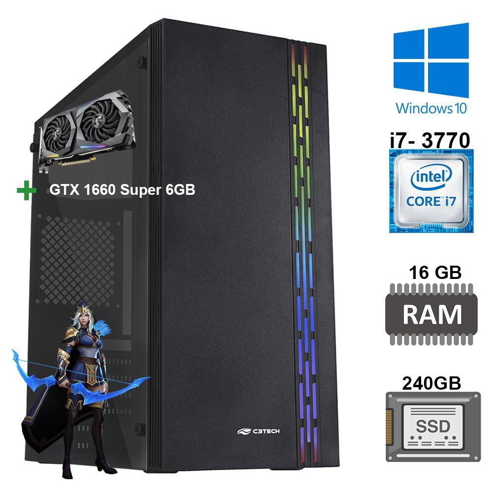 Miniatura Computador Core I7- 3770 Ram 16Gb, Ssd 240Gb Gtx 1660 6Gb