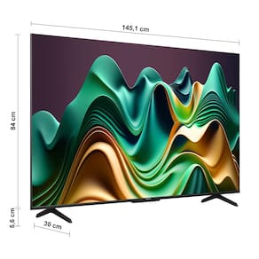 Smart TV 65" UHD 4K Mini LED Hisense 65U6N Google TV, Processador com AI, HDR10+, Dolby Atmos, Sports Mode, Game Mode Plus e Compatível com Alexa