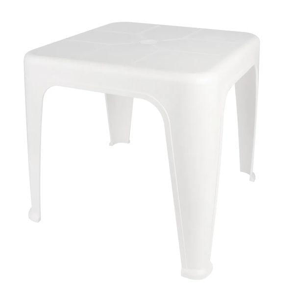 Miniatura Mesa De Plástico De Apoio Multiuso Branca 43X51Cm Mor