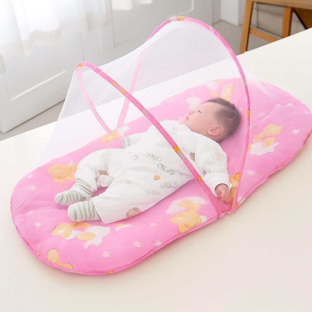 Miniatura Berco Mosquiteiro Barraca Mini Cama Colchonete Bebe Tenda Portatil Colchao Dobravel Ninho Infantil