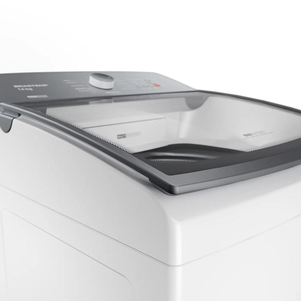 Miniatura Máquina de Lavar Roupas Brastemp BWJ14AB 14 Kg, Branca - 220V 220 Volts