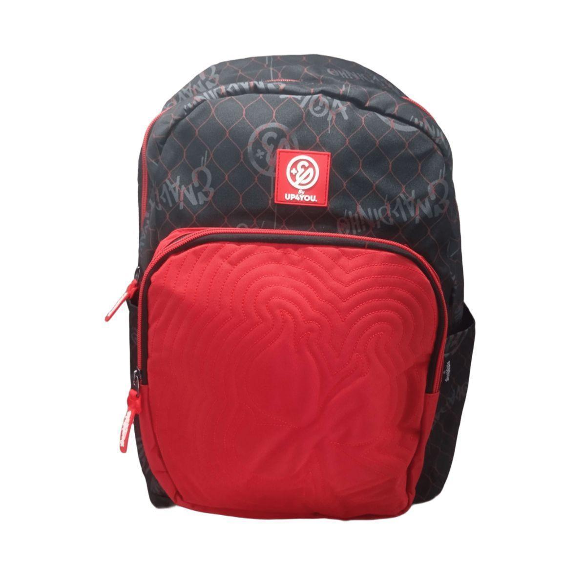 Miniatura Mochila De Costa Vermelha Enaldinho Juvenil Escolar Luxcel