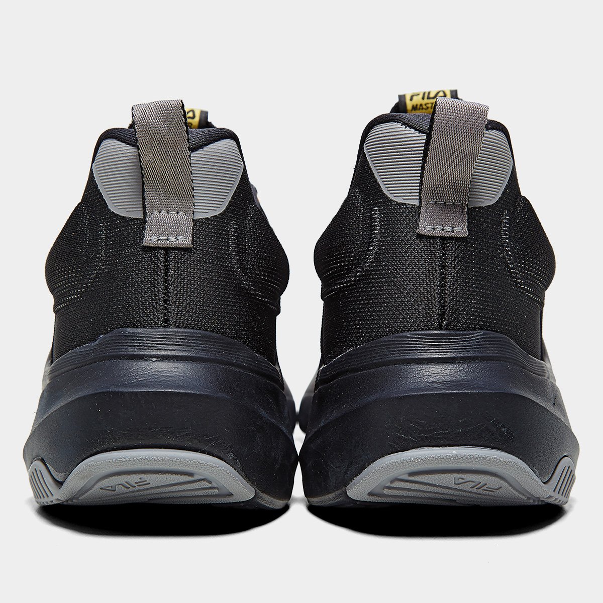 Miniatura Tênis Fila Master Masculino Preto+Amarelo - 37