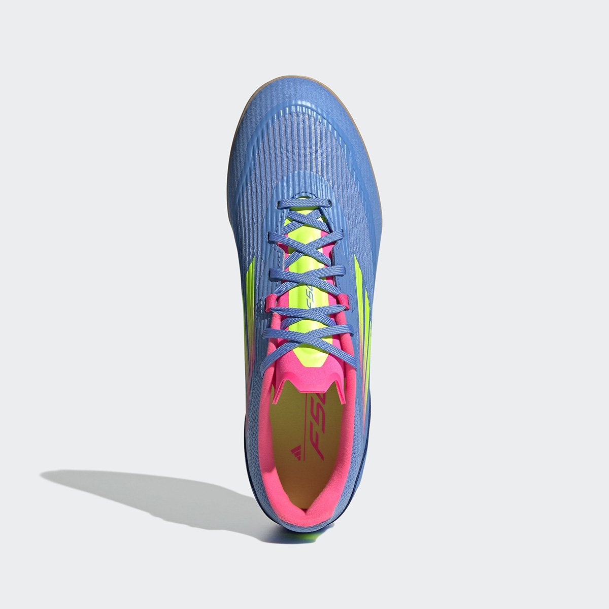 Miniatura Chuteira Futsal Adidas F50 League Unissex Azul+Verde - 39