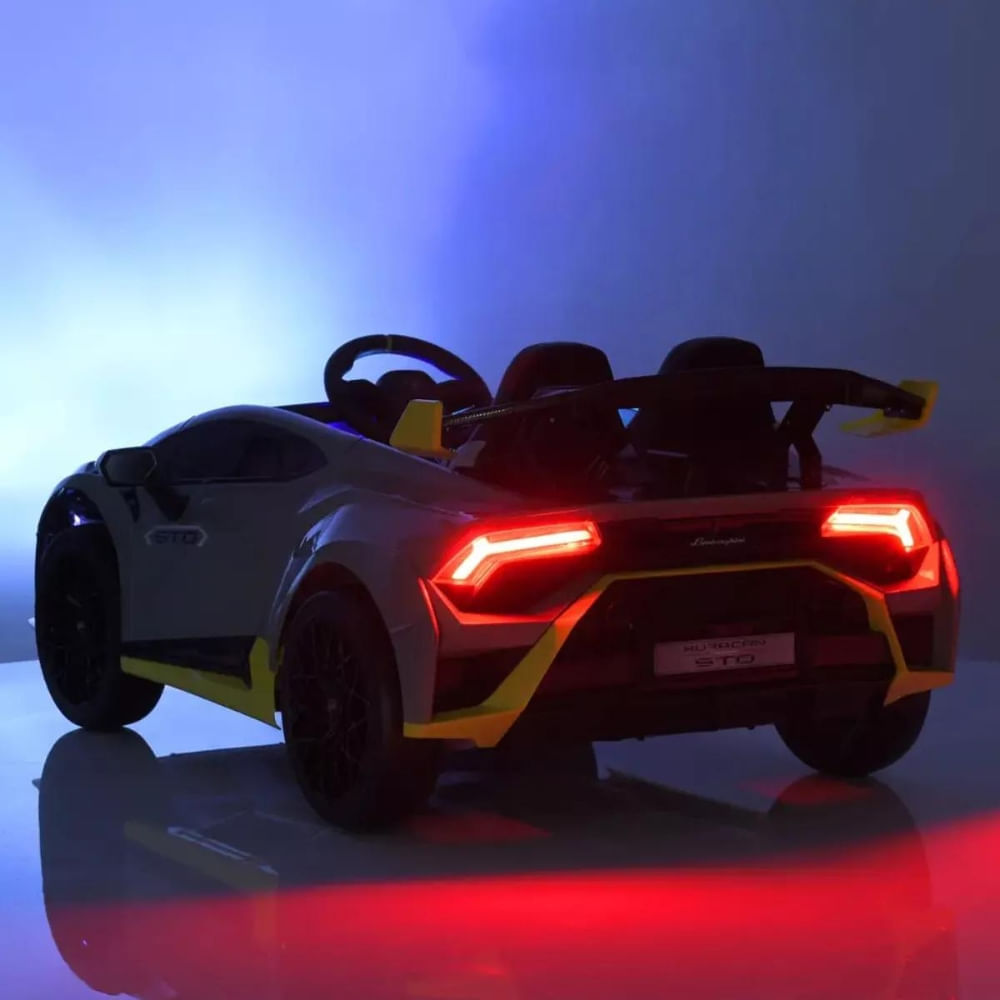 Miniatura Carro Elétrico Infantil Mini Lamborghini 12v Azul Zippy Toys