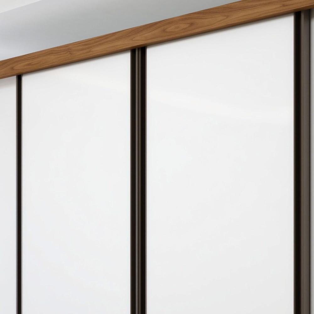 Guarda Roupa Casal Liv Yescasa Carvalho/Branco