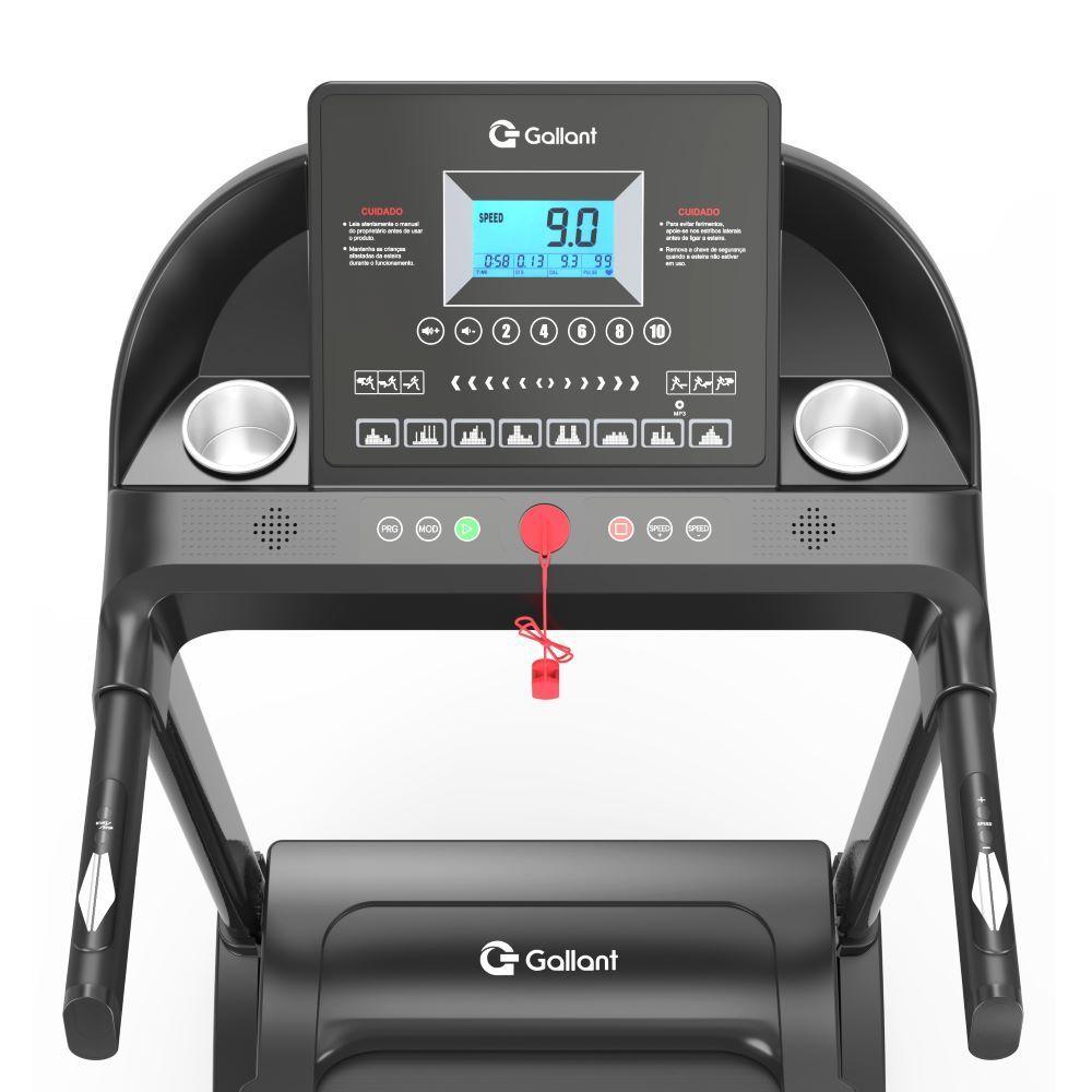 Miniatura Esteira Ergométrica Elétrica Gallant Elite 2.9hp 16km/h 130kg 127v (GEE13)