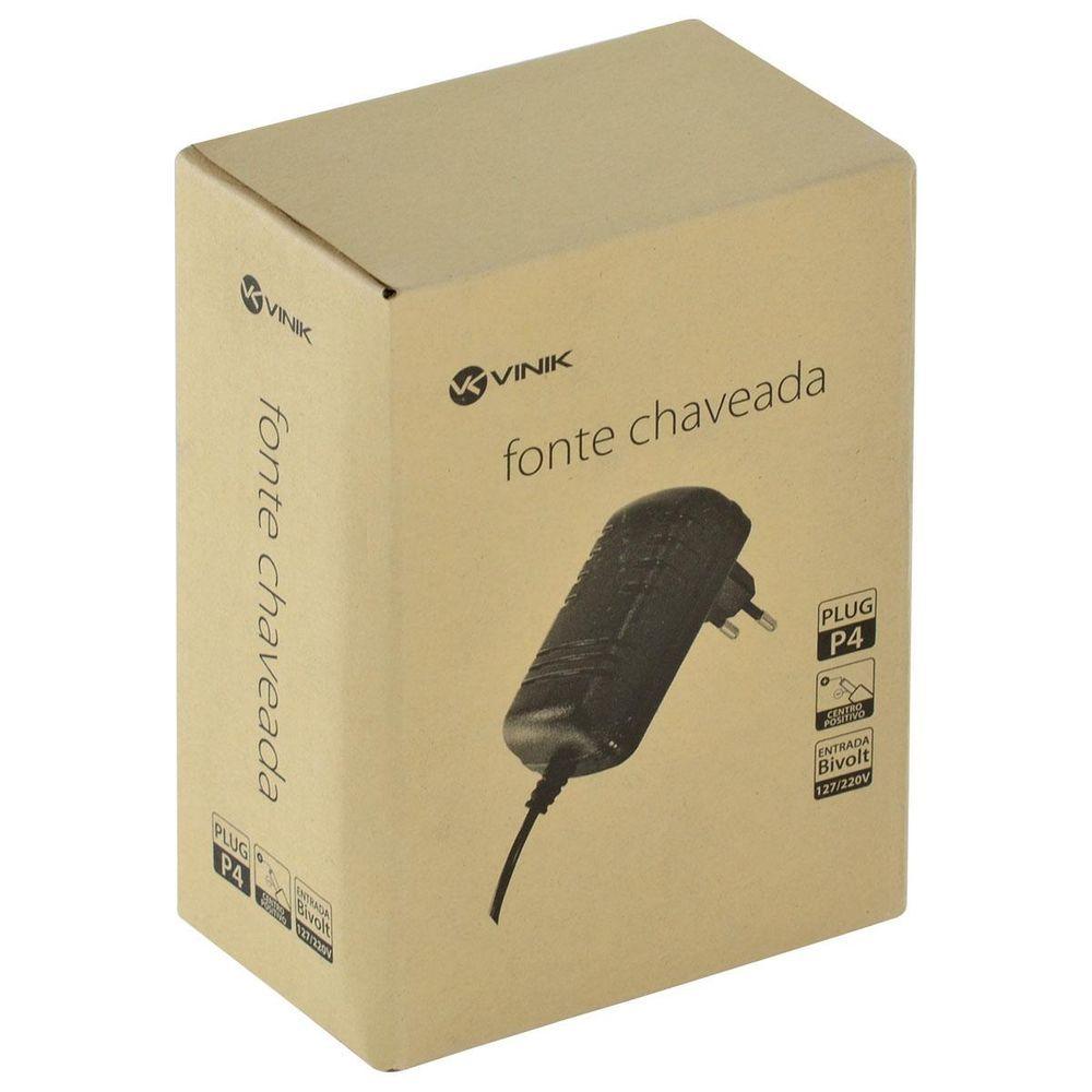 Miniatura Fonte Chaveada 18v 1a 18w Bivolt Automatico Plug P4 -