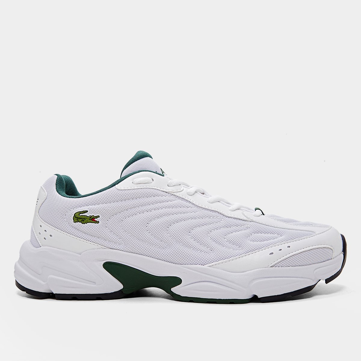 Miniatura Tênis Lacoste Storm 96 2K Lite Masculino Branco+Verde - 38