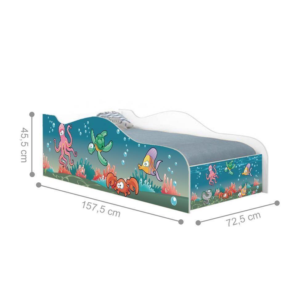 Miniatura Mini Cama Fun Aquário Infantil Com Colchão