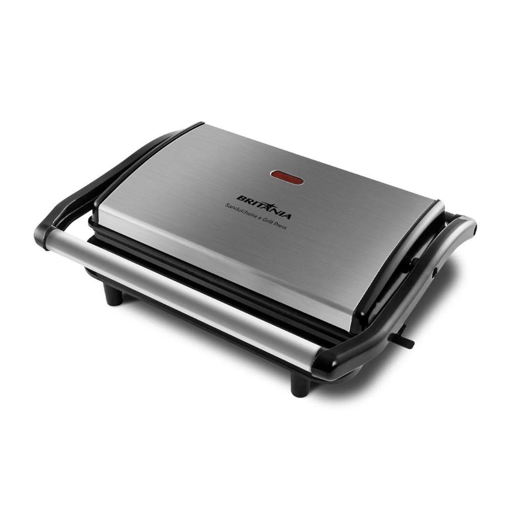 Miniatura Sanduicheira E Grill Britânia Bgr27I Press 2 Em 1 850W