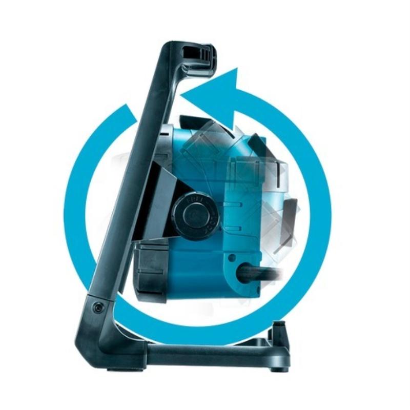 Miniatura Refleto LED Híbrido à Bateria 18V DML805 220V com Bateria 18V 6,0Ah e Carregador Bivolt MAKITA 220V