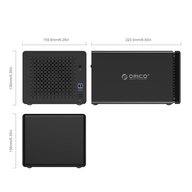 Miniatura Hd Storage Raid 5 Baias - Usb 3.0 - Ns500Ru3 - Preto