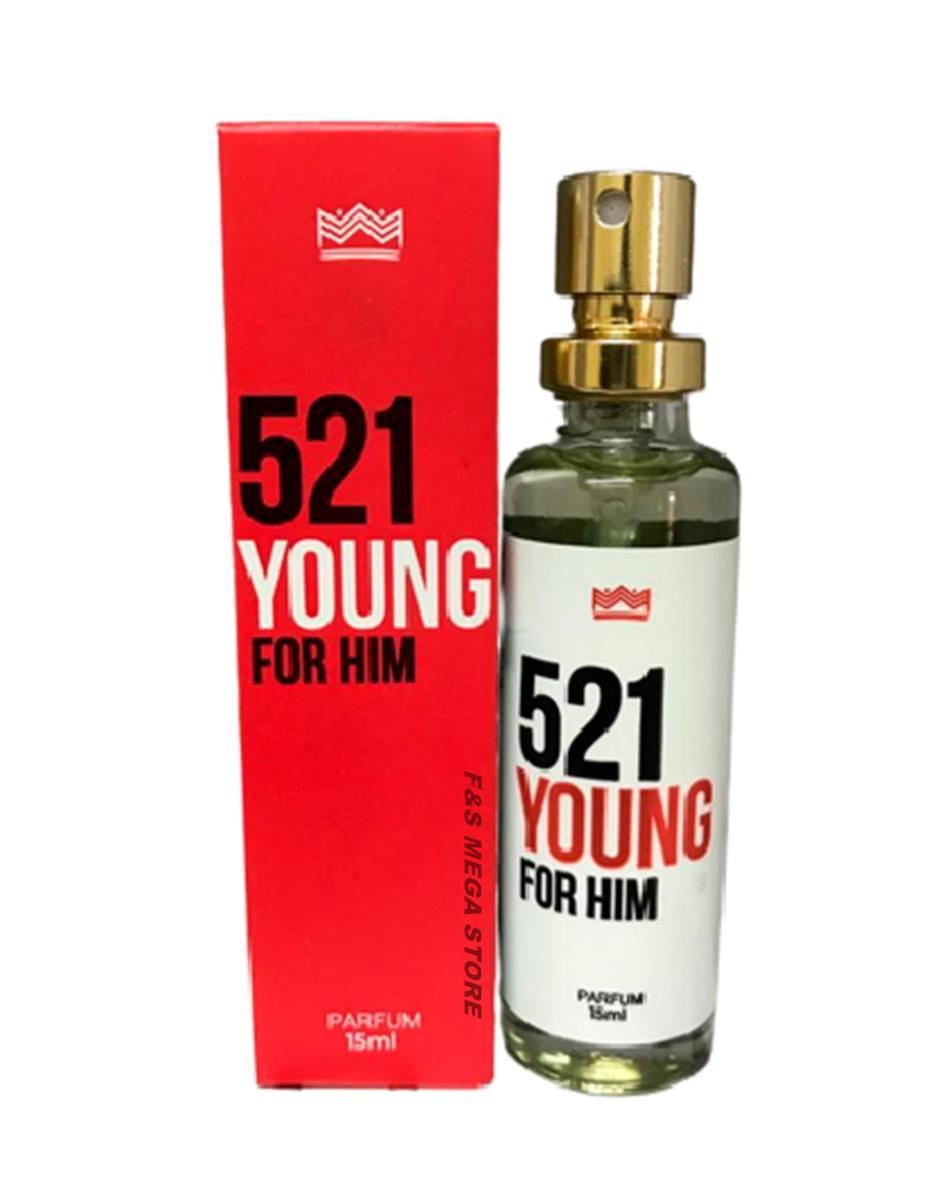 Miniatura Kit 3 Perfume Masculino 521 Vip Men Young Him Sexy Amakha