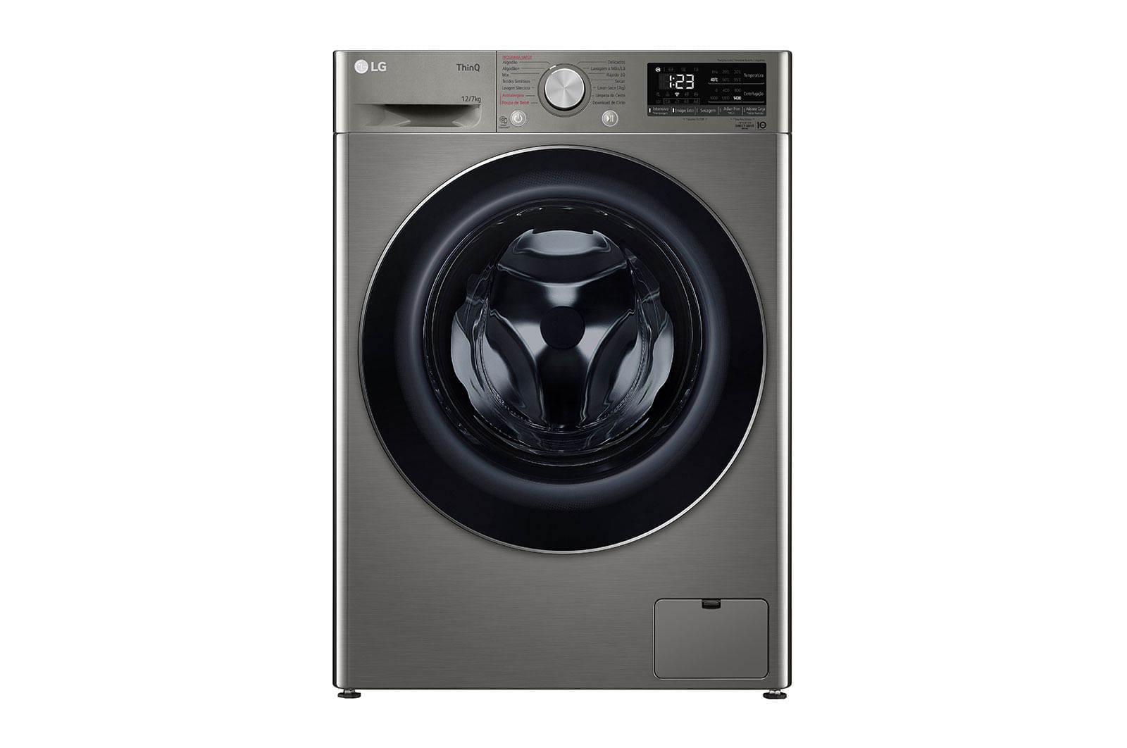 Miniatura Lava e Seca LG Smart VC4 12kg Inox Look com Inteligência Artificial AIDD™ (CV5012PC4A) - 220v