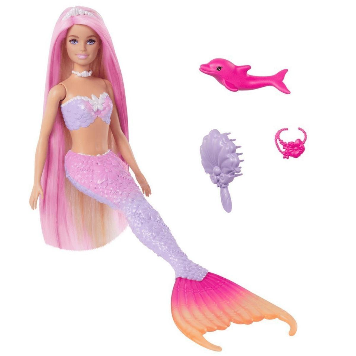 Miniatura Boneca Barbie Sereia Cores Mágicas Color Change 3+ Mattel