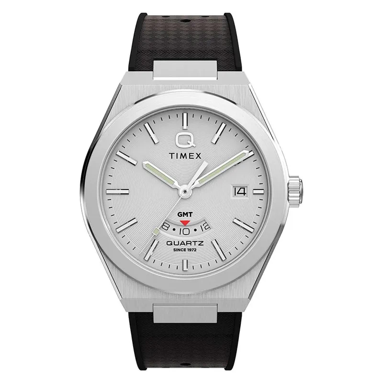 Miniatura Relógio Q Timex Continental Gmt Tw2Y12200