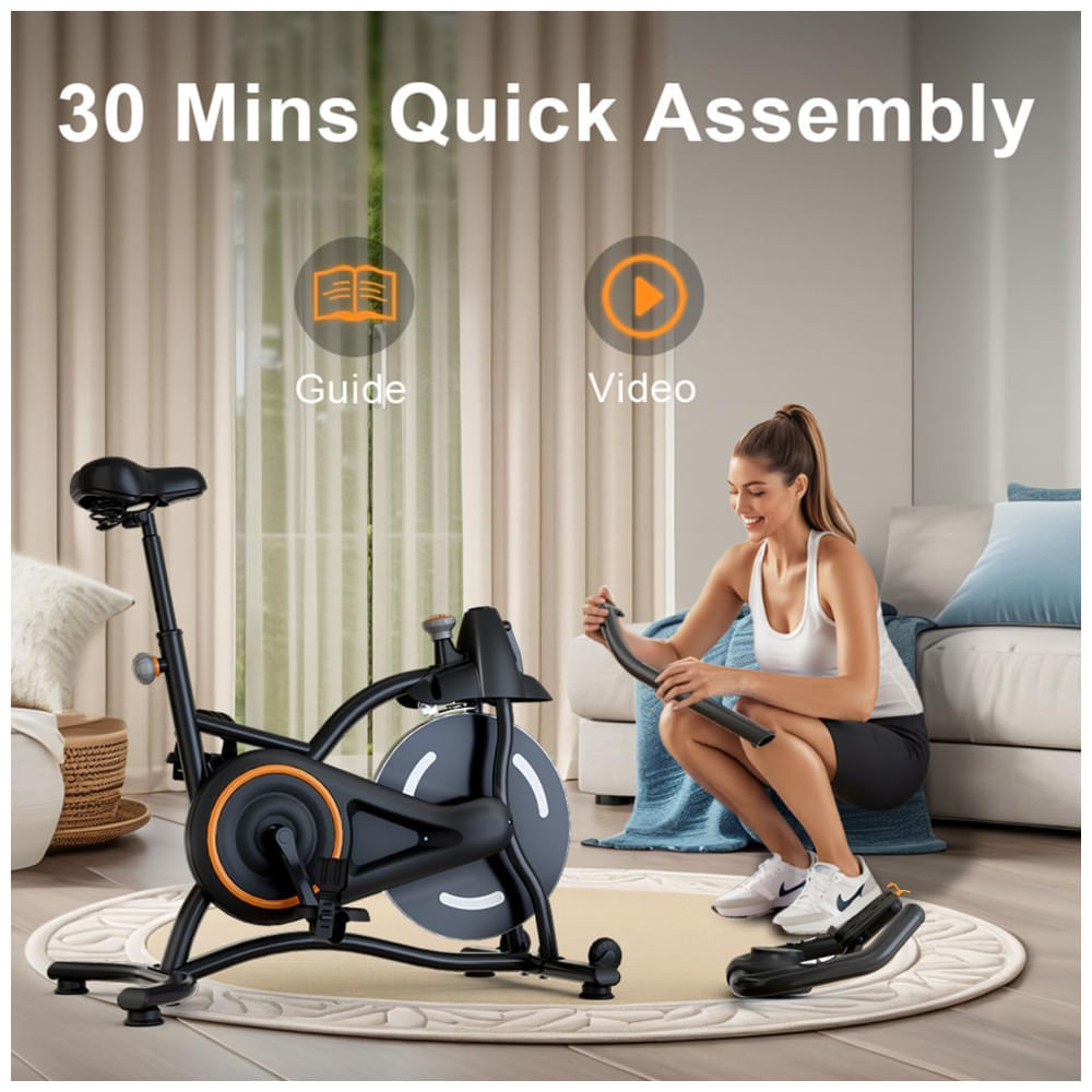 Miniatura Bicicleta de exercício estacionária para equipamentos de exercício de ciclismo interno em casa com resistência