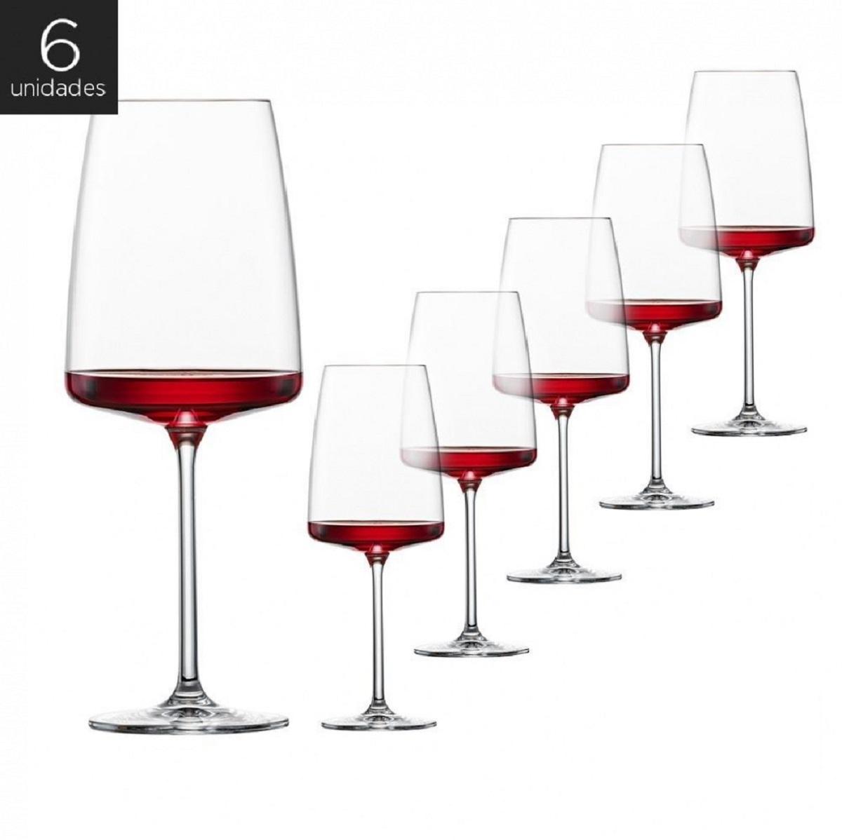 Miniatura Jogo 6 Taças Vinho Cristal Tritan 535Ml Sensa Schott Zwiesel