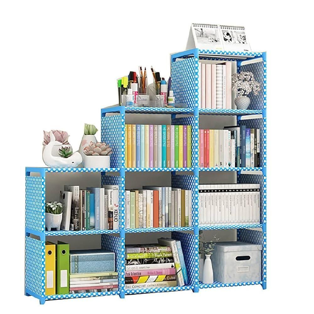 Miniatura Estante Modular Porta Livros 4 Prateleiras Organizador Brinquedos Quarto Lavanderia Objetos Cozinha
