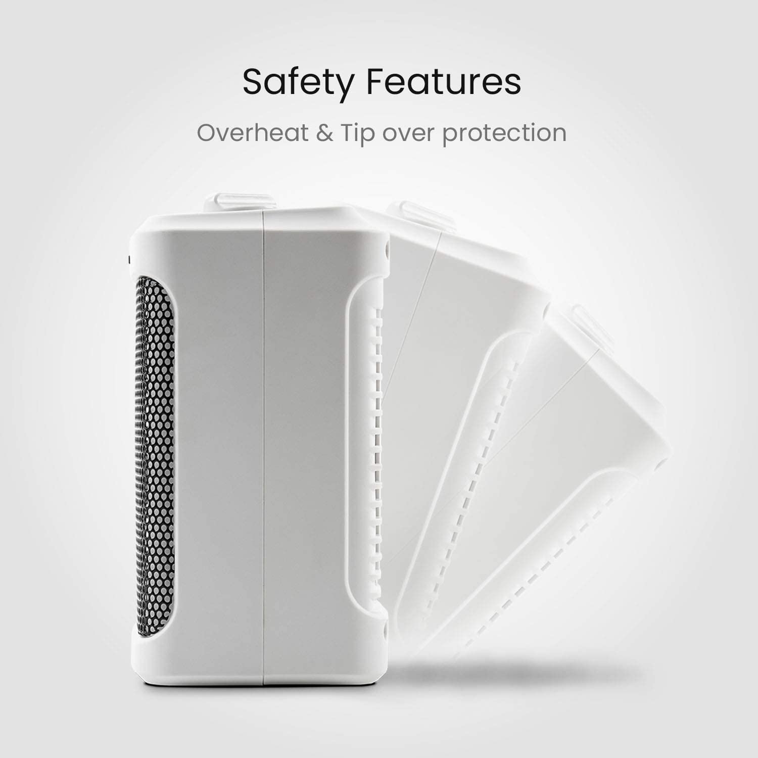 Miniatura Pro Breeze PBH09WUS Aquecedor Elétrico Portátil Silencioso 1 10V1500W Branco