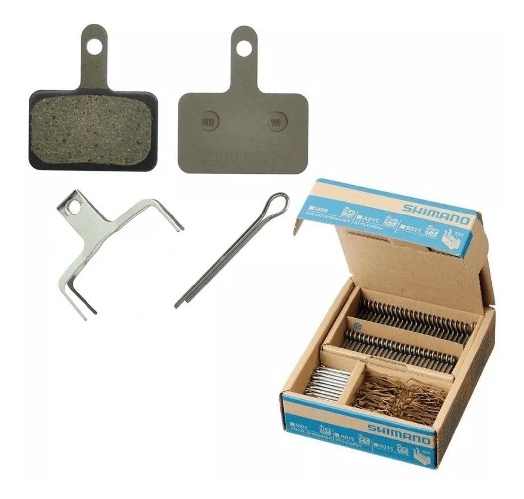 Caixa 25 Pares De Pastilhas De Freio Shimano B01S De Resina