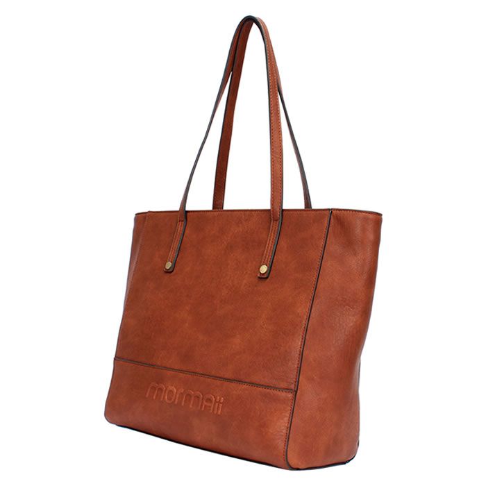 Miniatura Bolsa Shopping Bag Marrom Grande Detalhes Em Relevo Mormaii