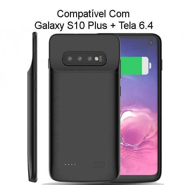 Capa Capinha Case Carregador Externo Galaxy S10 Plus + Mha