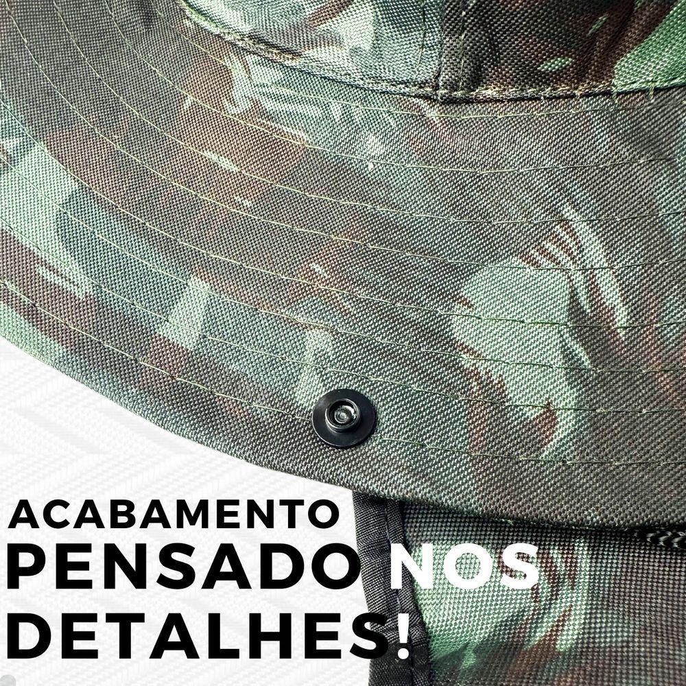 Chapéu Australiano Camuflado Pescador Pesca Sol Proteção Nuca Pescoço