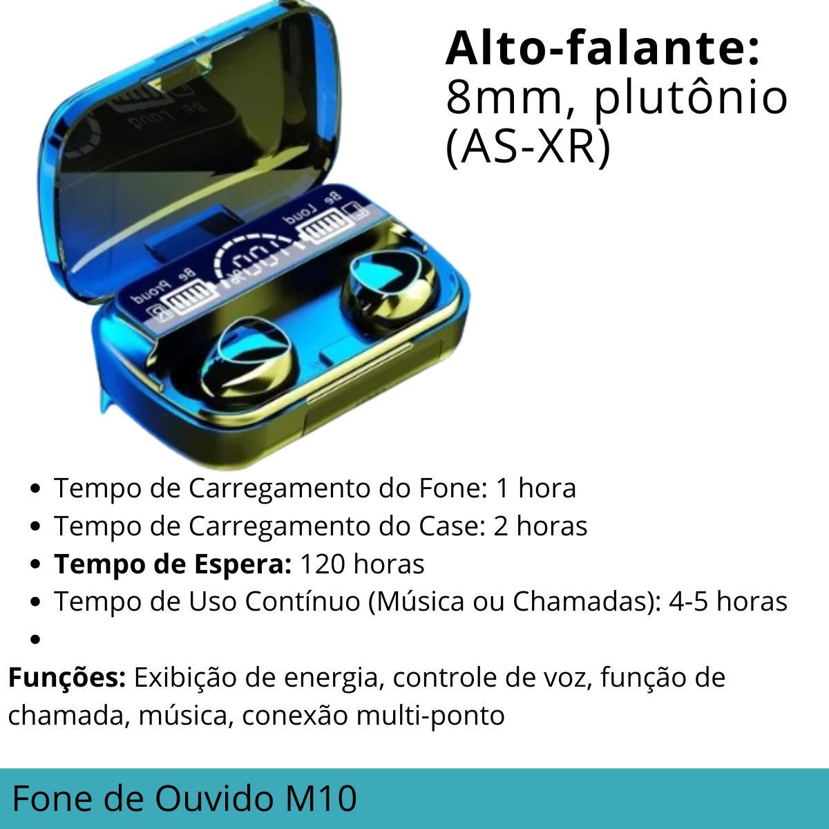 Miniatura Fone De Ouvido Sem Fio Com Redução De Ruído Cor Preta
