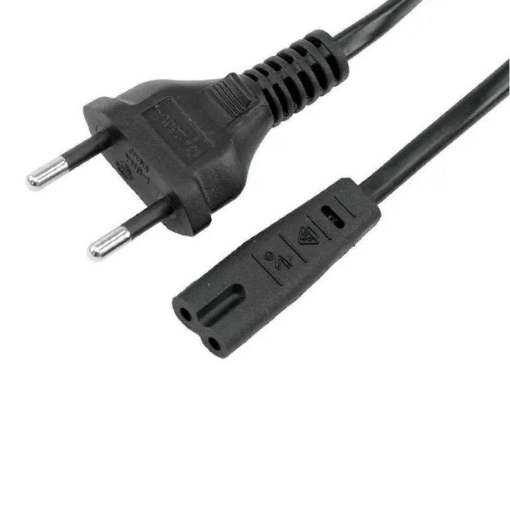 Miniatura Cabo Forca Energia Bipolar Ps3 Ps4 Fonte Tv Radio Impressora