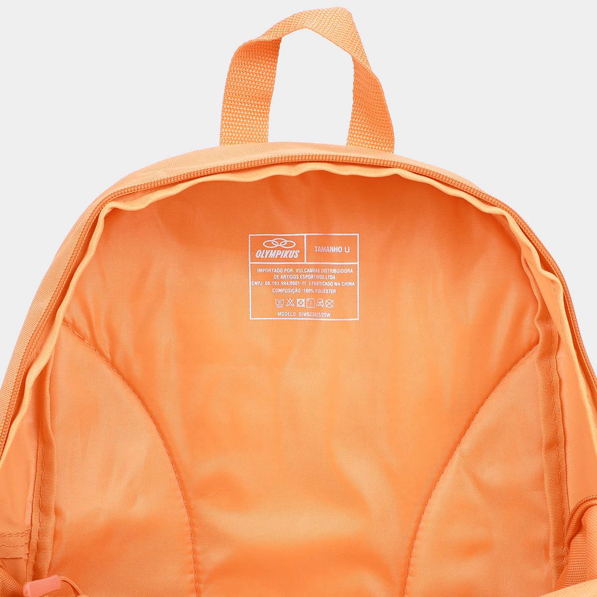 Kit Mochila Olympikus 16L + Estojo Laranja Claro