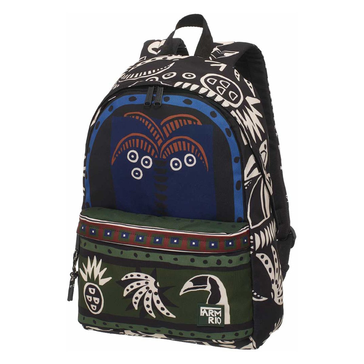 Miniatura Mochila Farm Xodó Tropical Feminina Preto