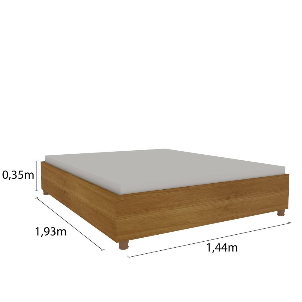 Miniatura Cama Box Casal Mônaco Tcil Móveis Cinamomo