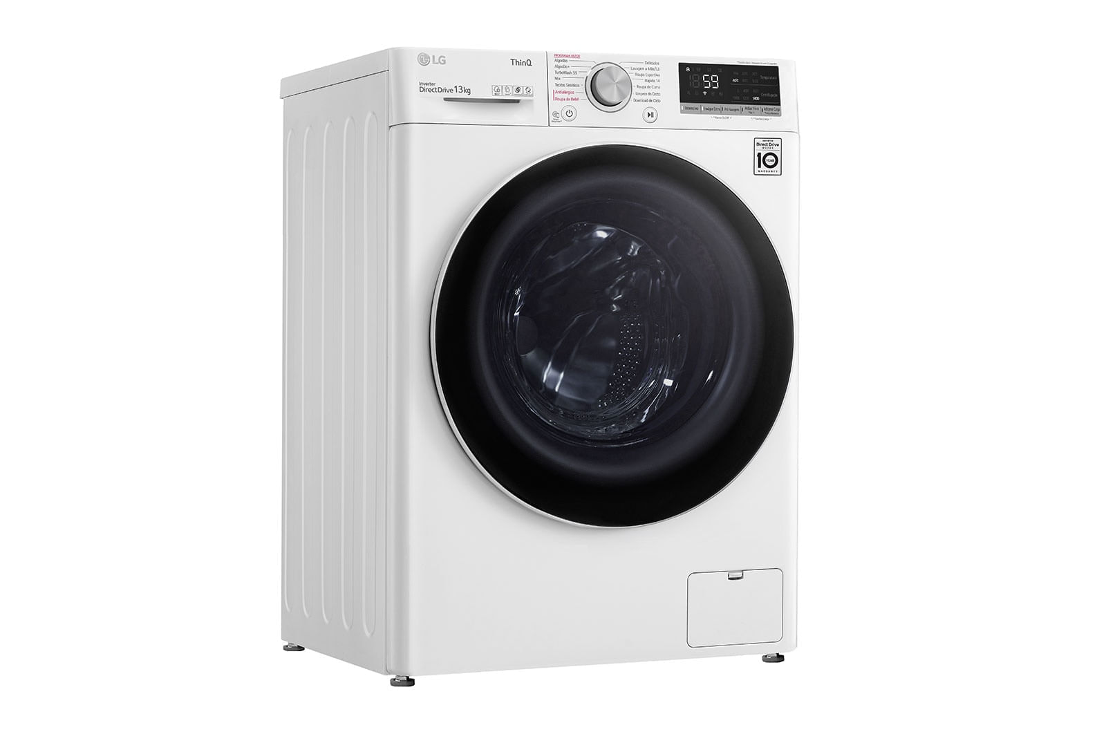 Lavadora Smart LG VC4 13KG 220v Branco com IA AIDD - FV5013WC4A