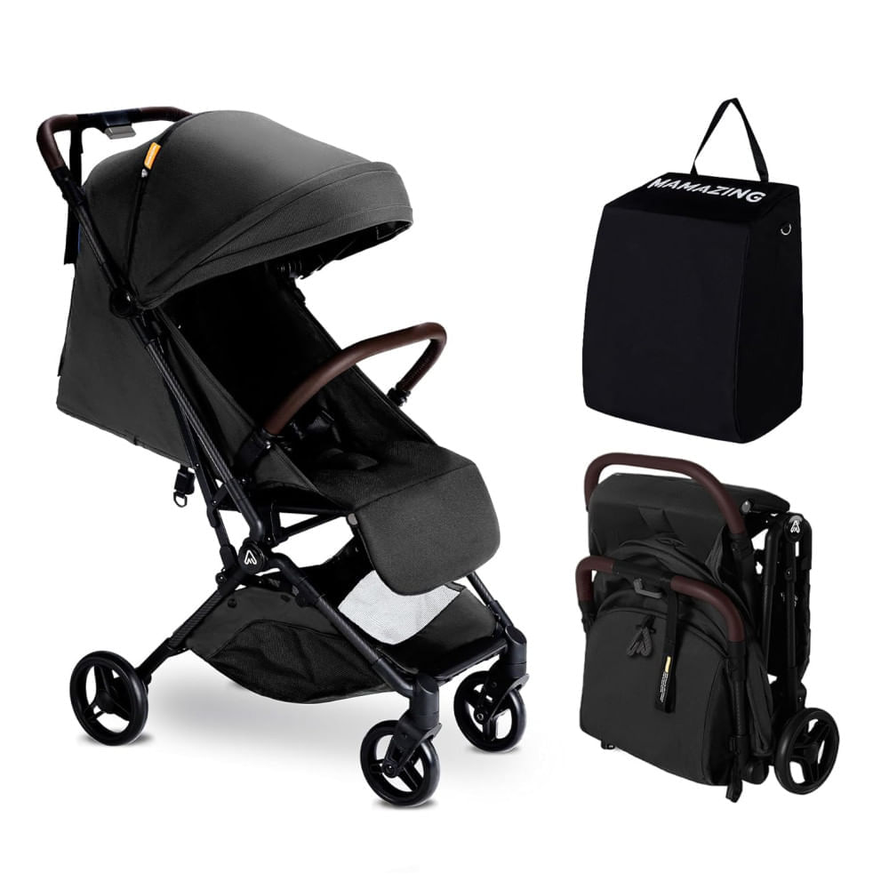 Miniatura Carrinho de Bebê de Viagem Ultraleve MAMAZING - Premiado, Compacto, Ideal para Aviões, Dobrável com uma Mão, 5,26 kg