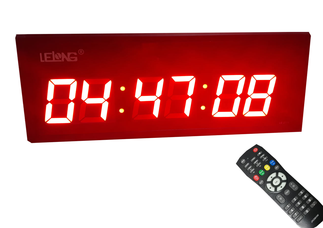 Miniatura Cronometro De Parede Timer Digital Led Academia Treinos 2119