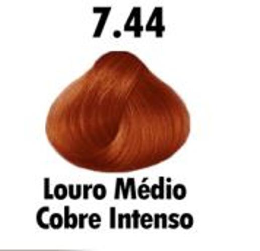 Miniatura Kit 10 Tinta Louro Médio Cobre Intenso Nº 7.44 Mairibel 60G