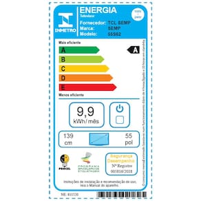 Smart TV 55” Semp 55S62 4K UHD LED Google TV