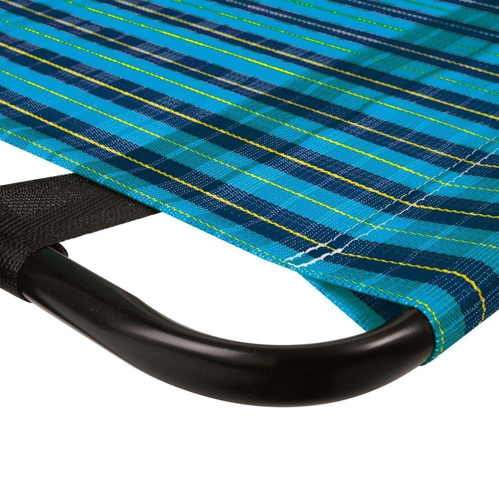 Cadeira De Praia Varanda Xadrez Em Aço 110 Kg Cores Mor Cor:azul Azul