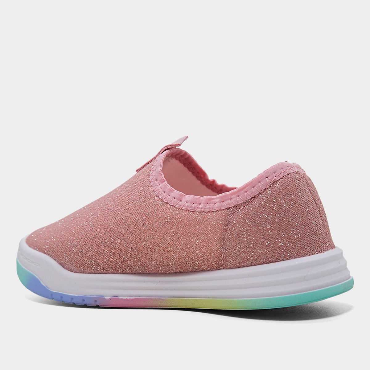 Miniatura Tênis Infantil Molekinha Menina Rosa+prata - 26
