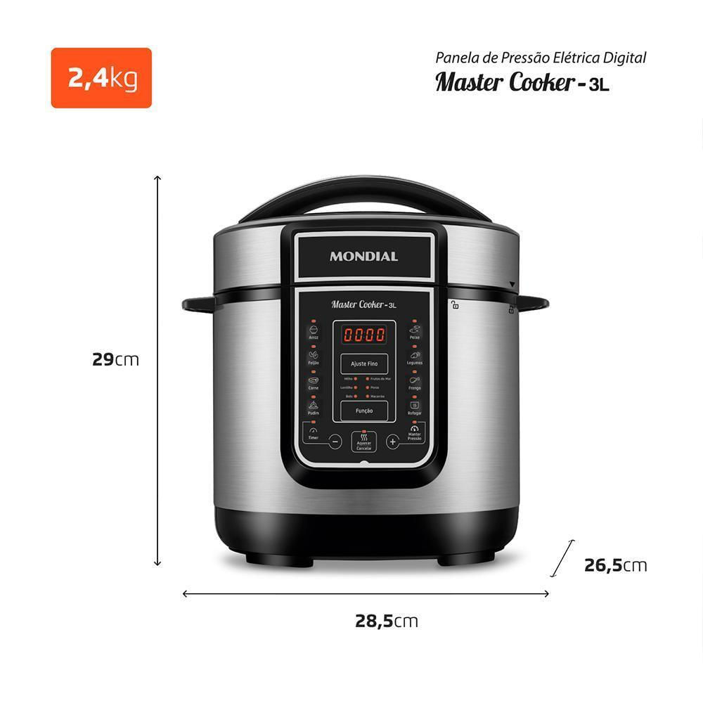Panela De Pressão Elétrica Mondial Digital Pe-40 220V